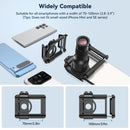 APEXEL 2-in-1 HD 6X Fixed Focus Telephoto Lens with 150mm Macro Lens with Universal Clip, Professional Phone Lens Kit
