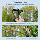 APEXEL 2-in-1 HD 6X Fixed Focus Telephoto Lens with 150mm Macro Lens with Universal Clip, Professional Phone Lens Kit