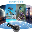 APEXEL 30x Super Telephoto Lens, 720 mm Focal Length Telephoto Lens for Smartphone, Professional