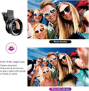 APEXEL Cell Phone Camera Lens, 2 in 1 Lens Kit, 12.5X Macro Lens and 0.45X Wide Angle Lens