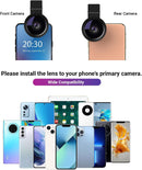 APEXEL Cell Phone Camera Lens, 2 in 1 Lens Kit, 12.5X Macro Lens and 0.45X Wide Angle Lens