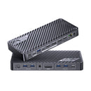 AV Access iDock B10 USB-C KVM Switch Docking Station 2 to 2 for 1 Laptop & 1 Desktop, 8K@60Hz Dual Monitor, 100W Charging, USB 3.2, 1G Ethernet
