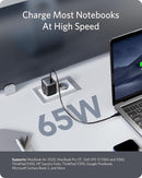 Anker 715 USB-C Charger Power Nano II 65W Fast Charging GaN II Technology,