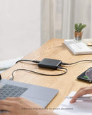 Anker PowerPort Atom III Slim GaN Wall Charger, 3XUSB-A 1XUSB-C Ports 65W Max, 4-Port, PIQ 3.0, for Laptops, tablets and smartphones