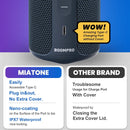 Bluetooth Speaker 36W Portable Speaker with Stereo Sound Base, Bluetooth 5.3 Wireless IP7x Waterproof Speaker Blue