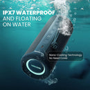 Bluetooth Speaker 36W Portable Speaker with Stereo Sound Base, Bluetooth 5.3 Wireless IP7x Waterproof Speaker Blue