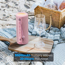 Bluetooth Speaker 36W Portable Speaker with Stereo Sound Base, Bluetooth 5.3 Wireless IP7x Waterproof Speaker Pink