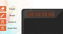 Digital Drawing Tablet 16.5x10cm with Pen Windows Mac Android Chrome
