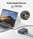 AV Access Docking Station and KVM Switch 2 to 2 USB-C & DP+HDMI to HDMI, 4K60Hz, 5x USB-A, 1x USB-C PD 60W, 3.5mm AUX, SD card slot and Toslink