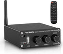 Fosi Audio BL20A 200W Bluetooth 5.0 Home Audio Stereo Amplifier Hi-Fi Mini Class D Integrated Amplifier with U-Disk/3.5MM AUX/RCA Input and Remote Control