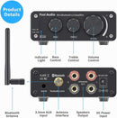 Fosi Audio BT10A Bluetooth 5.0 Stereo Audio Amplifier Receiver 2 Channel Class D Mini Hi-Fi Integrated Amp for Passive Home Speakers 50W x 2 TPA3116
