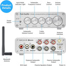 Fosi Audio BT30D-S Bluetooth 5.0 Stereo Audio Receiver Amplifier 2.1 Channel Hi-Fi Class D Integrated Amp 2X50 Watt
