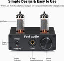 Fosi Audio P2 Headphone Amplifier Vacuum Tube Headphone Amplifier Mini Hi-Fi Stereo Sound