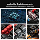 Fosi Audio ZA3 Balanced Stereo Amplifier Home Audio Component Mini 2-Channel Mono Amplifier TPA3255 for Subwoofer Desktop Home Theater
