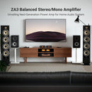 Fosi Audio ZA3 Balanced Stereo Amplifier Home Audio Component Mini 2 Channel Mono Amplifier TPA3255 for Subwoofer Desktop Home Theater