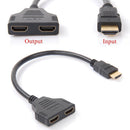 HDMI Splitter 1 to 2 resolution 1080p 10cm cable