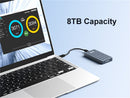 MAIWO USB4.0 NVME External Cabinet 8TB M and B&M Key 2280