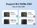 MAIWO USB4.0 NVME External Cabinet 8TB M and B&M Key 2280