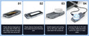 MAIWO USB4 Type-C M.2 NVMe SSD Extern Kabinett Aluminium 40Gbps