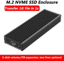 Maiwo K1687P M.2 PCIe NVMe SSD till USB3.2 Gen2 10Gbps USB-C extern lagringskabinett 2230-2242-2260-2280 NGFF M-Key support UASP, TRIM och 6Gbps SATAIII