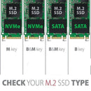 Maiwo K1688S M.2 SATA SSD till USB C GEN1 5Gbps extern Lagringskabinett B-Key och B&M-Key aluminium