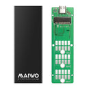 Maiwo K1688S M.2 SATA SSD till USB C GEN1 5Gbps extern Lagringskabinett B-Key och B&M-Key aluminium