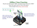 Maiwo K3016S docking station for hard disk cloning of M.2 SATA SSDs 5Gbps 1: 1 B & M Key