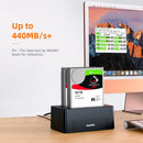 Maiwo K3082 USB 3.1 GEN1 5Gbps Dockningsstation för 2st 2,5 3,5 SATA HDD upp till 14TB med stöd för UASP, Stöd för SATAIII 6Gbps hårddiskloning