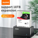 Maiwo K308 USB 3.1 GEN1 5Gbps Docking Station for 1st 2.5 / 3.5 "SATA HDD / SSD up to 14TB with support for UASP