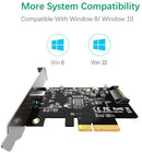 Maiwo KC008 x4 PCI Express card to 1x external USB Type C 20 Gbps USB 3.2 Gen 2x2 PCIe 3.0 x4