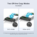 Maiwo Offline Hard Drive Cloning NVMe M.2 SSD to 2.5" and 3.5" SATA HDD USB-C 3.2 10Gbps