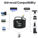 NÖRDIC 10m Active USB 3.0 A to C Cable, 5Gbps Super Speed USB Cable Compatible with VR, Camera, Docking Station and More