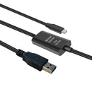 NÖRDIC 10m USB-A 3.2 GEN1 to USB-C 5Gbps Active Extension Cable