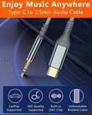 NÖRDIC 1,2m USB-C to 3.5mm Headphone Audio Aux Jack Cable