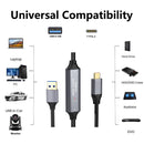 NÖRDIC 15m Active USB 3.0 A to C Cable, 5Gbps Super Speed USB Cable Compatible with VR, Camera, Docking Station and more