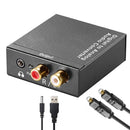 NÖRDIC 192KHz Digital to Analog audio converter, Toslink and Coaxial to RCA L/R and 3.5mm AUX D/A convertor