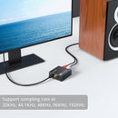 NÖRDIC 192KHz Digital to Analog audio converter, Toslink and Coaxial to RCA L/R and 3.5mm AUX D/A convertor