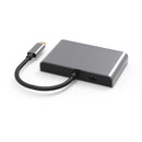 NÖRDIC 1 to 4 USB-C Docking Station 3 Monitors 2xDP 4K60Hz, 1xHDMI 4K60Hz 1x USB-C PD100W