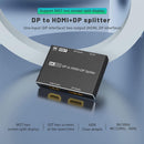 NÖRDIC 1 to 2 splitter 1xDisplayport to 1xHDMI and 1xDisplayport 8K30Hz support for MST and HDR
