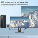 NÖRDIC 1 to 2 splitter 1xDisplayport to 1xHDMI and 1xDisplayport 8K30Hz support for MST and HDR