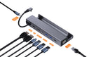 NÖRDIC 1 to 8 docking station for Steam Deck 1xHDMI 4K60Hz, 1xDP 4K60Hz, 1xRJ45 GigaLAN, 1xUSB-C, 3xUSB-A, 1x USB-C PD