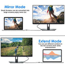 NÖRDIC 20cm USBC to DP 1.4 adapter 8K30Hz 4K120Hz 32.4Gbps