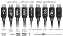 NÖRDIC 2.5m Thunderbolt 4 USB-C cable 40Gbps 100W charging 8K video compatible with USB 4 and Thunderbolt 3