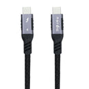 NÖRDIC 2.5m Thunderbolt 4 USB-C cable 40Gbps 100W charging 8K video compatible with USB 4 and Thunderbolt 3