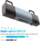 NÖRDIC USB 3.0 Kortläsare 2 Slot SD, MicroSD UHS-I