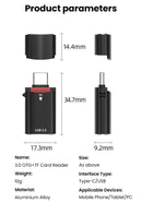 NÖRDIC USB-C 3.0 Kortläsare och OTG Adapter MicroSD, 1xUSB-A UHS-I