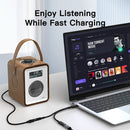 NÖRDIC 2 in 1 USB C to 3.5mm headphone adapter with 60W charging