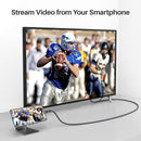 NÖRDIC 3m USBC to Displayport cable UHD 4K 60Hz DP 1.2 21.6Gbps HDCP Alt Mode Over USB C, Aluminum connectors Space Gray
