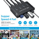 NÖRDIC 4 till 4 USB-A 3.0 5Gbps Switch