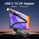 NÖRDIC 50cm USBC to DP 1.4 cable 8K30Hz 4K120Hz 32.4Gbps